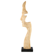 Silhouette Gezicht Sculptuur Hout