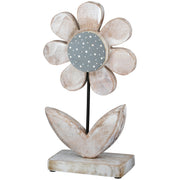 Houten Bloem Standreliëf Pointy