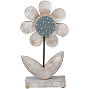 Houten Bloem Standreliëf Pointy