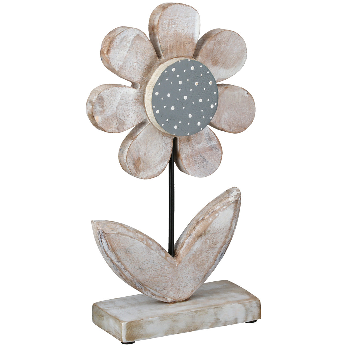 Houten Bloem Standreliëf Pointy