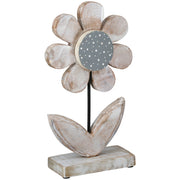 Houten Bloem Standreliëf Pointy