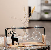 Zwarte Metalen Vaas Black Deer