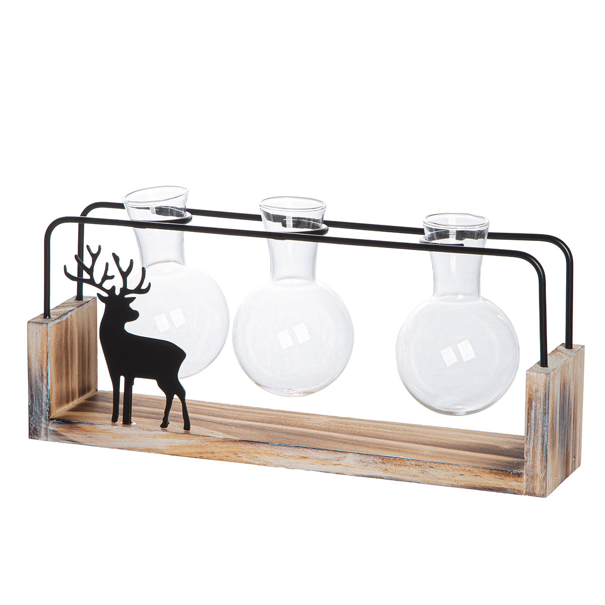 Zwarte Metalen Vaas Black Deer