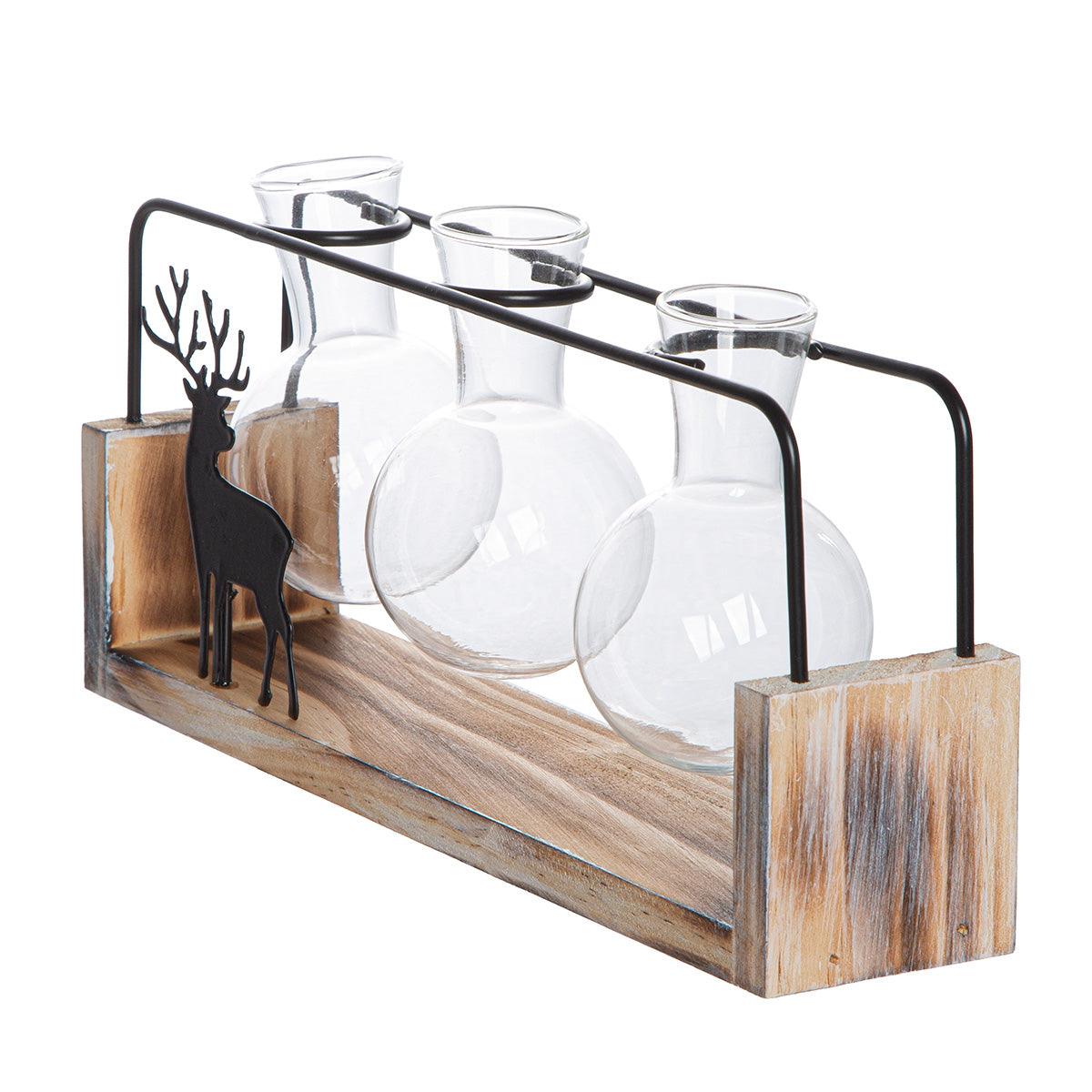 Zwarte Metalen Vaas Black Deer