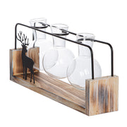 Zwarte Metalen Vaas Black Deer