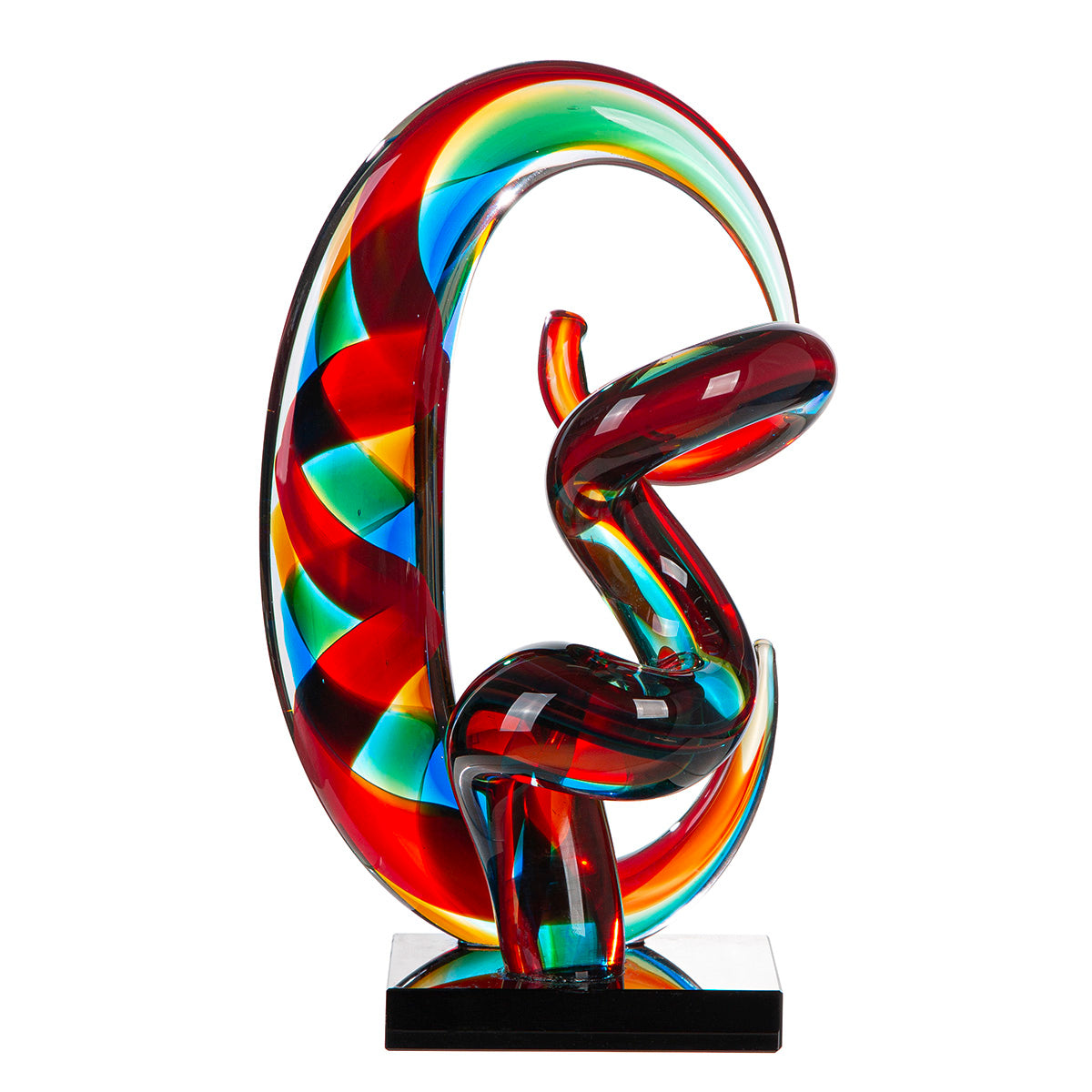 Palmeira Glas Sculptuur Multicolor