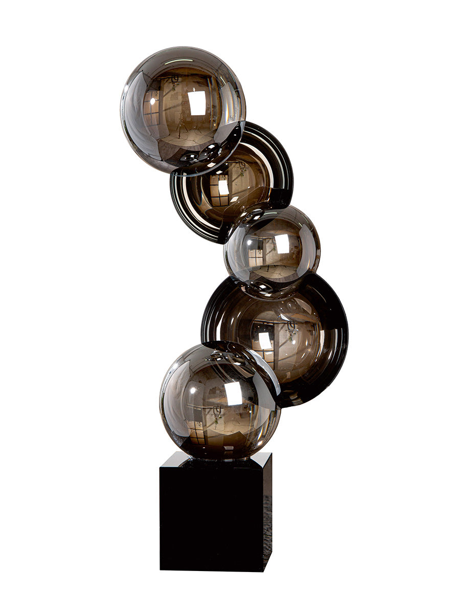 Rondo Glas Sculptuur Zwart-Wit