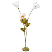 Witte Papieren Bloem Decoratie 105cm