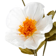 Witte Papieren Bloem Decoratie 105cm
