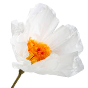 Witte Papieren Bloem Decoratie 105cm