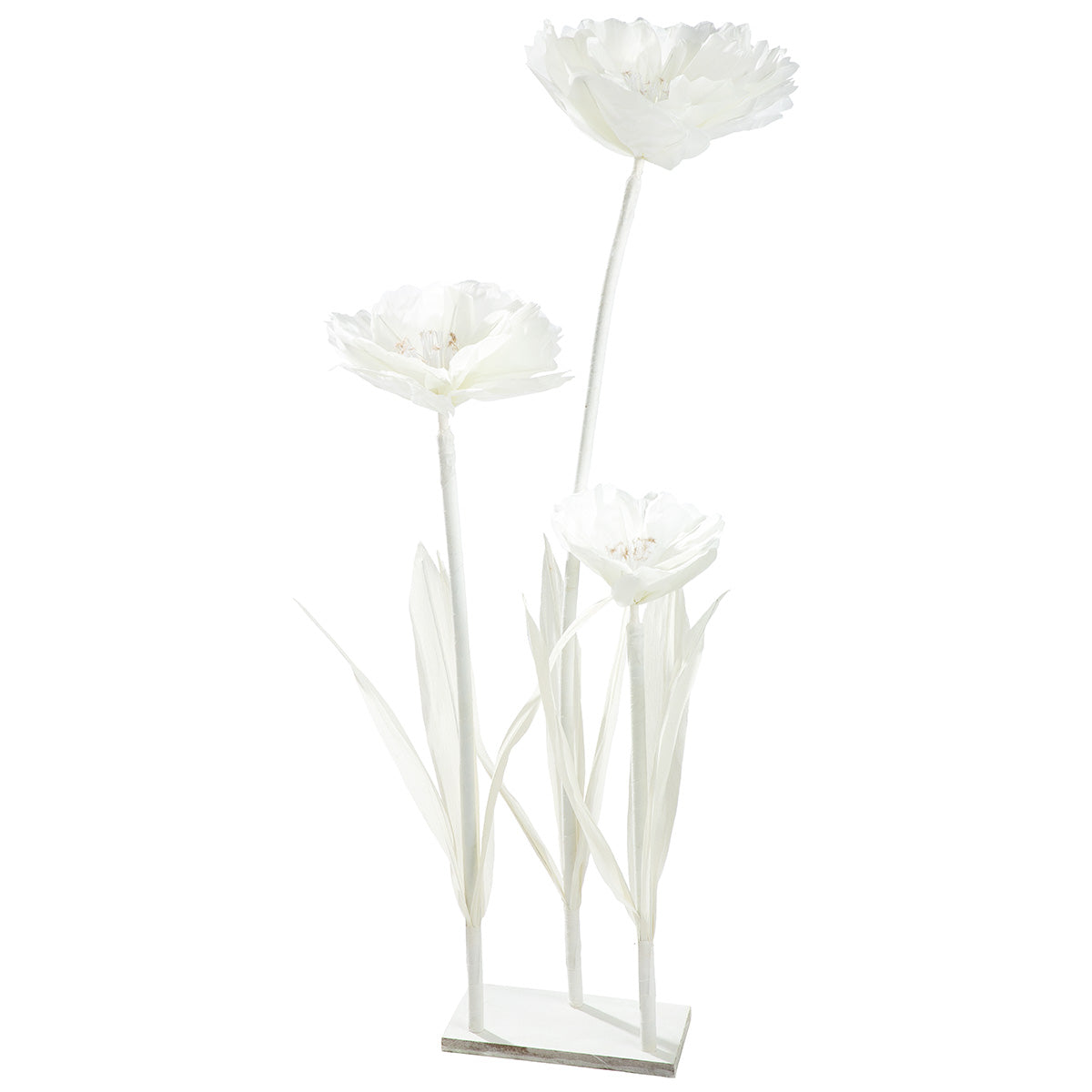 Witte Papieren Bloem Decoratie