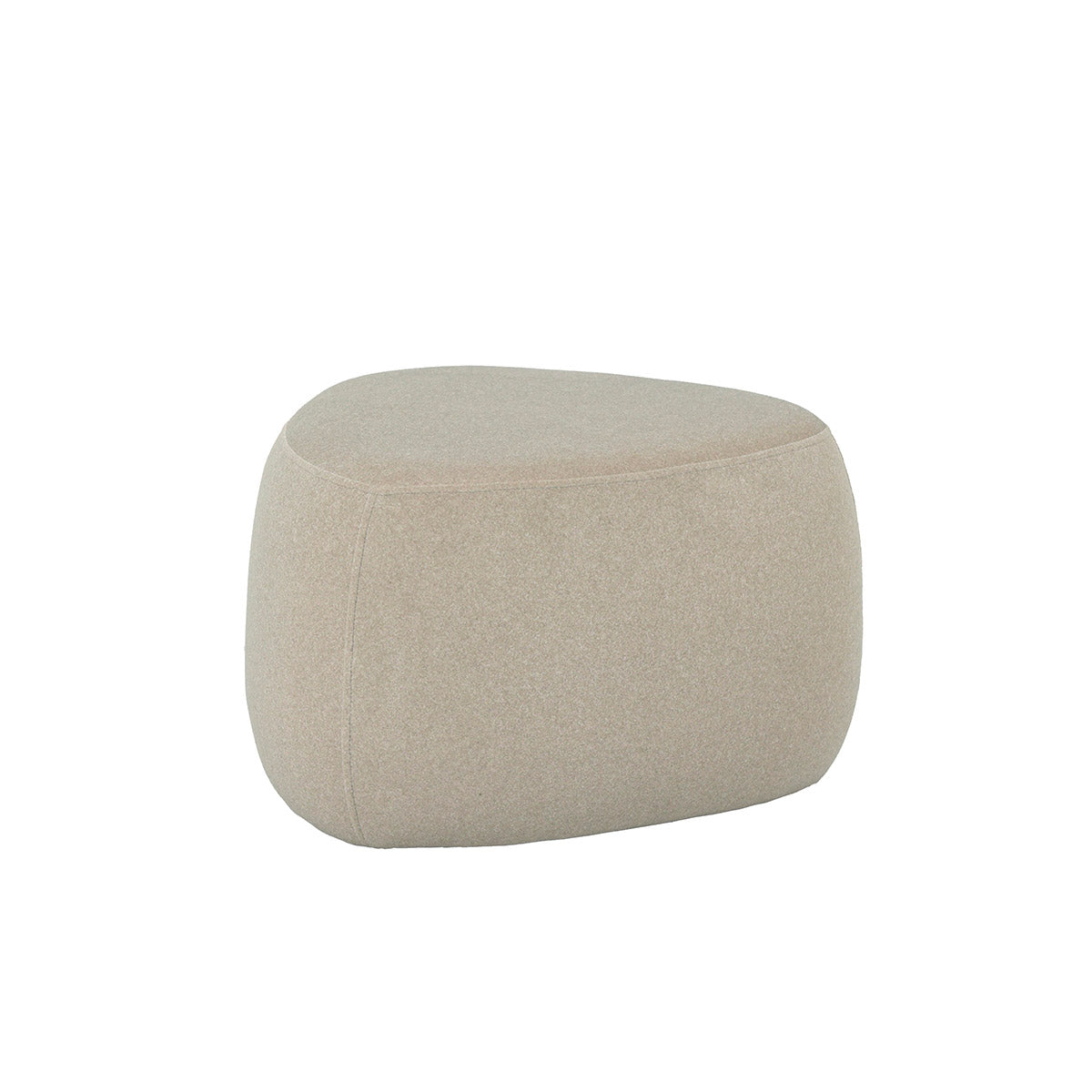 Beige Taburet Lage Stoffen Kruk