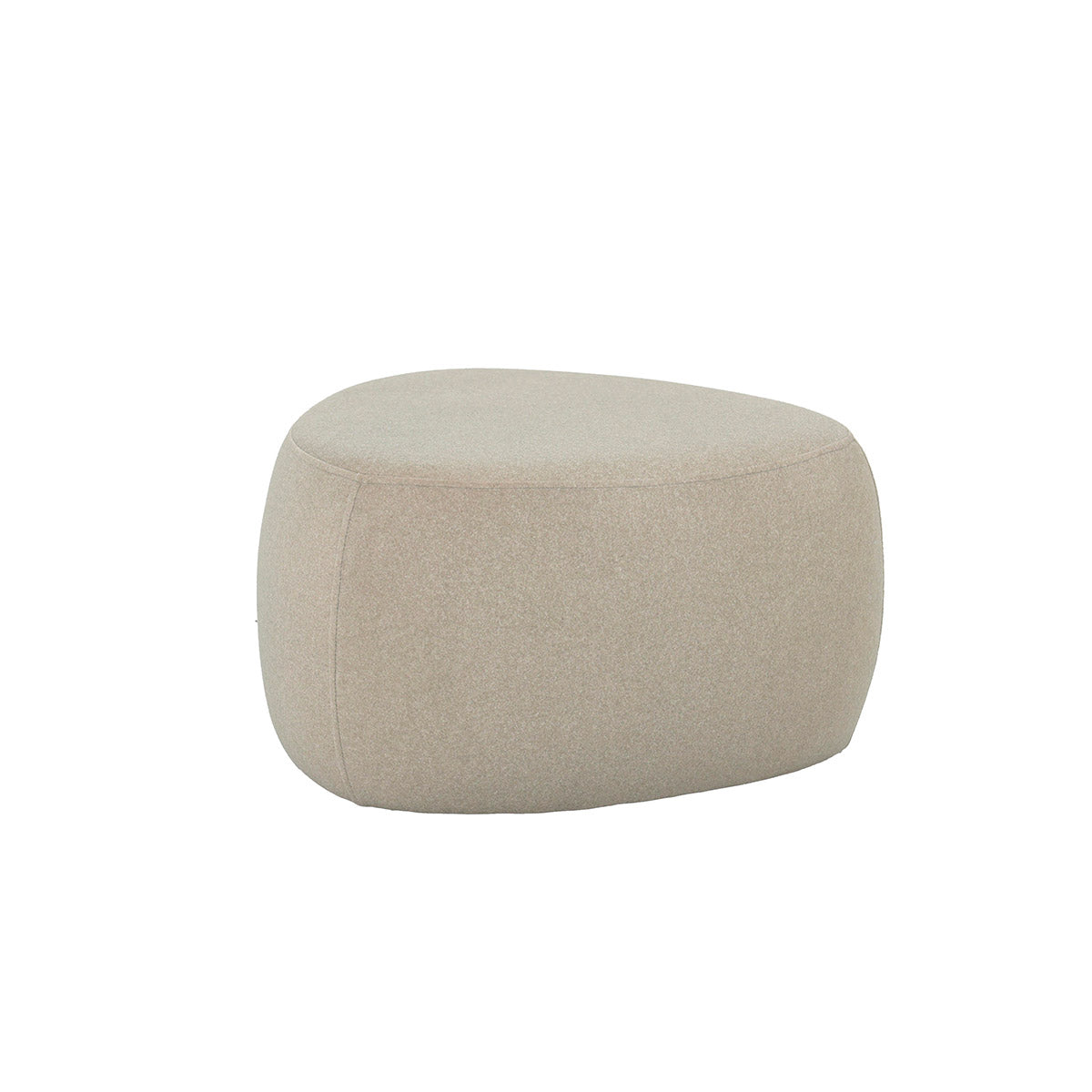 Beige Taburet Grote Stoffen Kruk