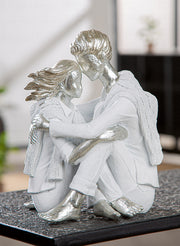 Zuneigung Paar Figuur Wit