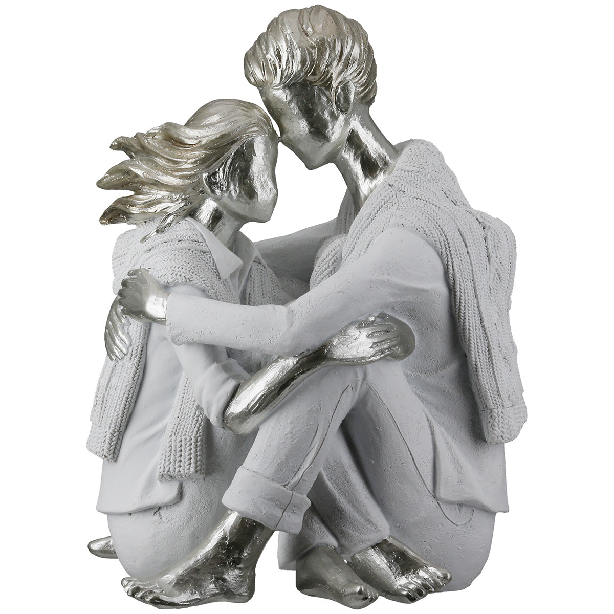 Zuneigung Paar Figuur Wit