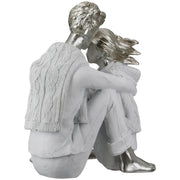 Zuneigung Paar Figuur Wit