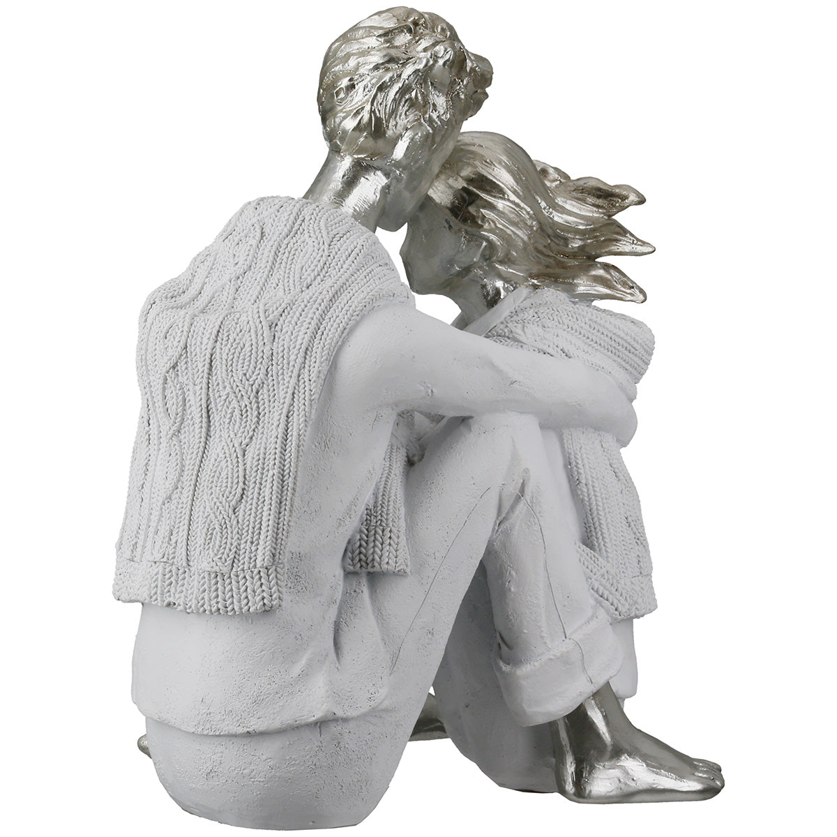 Zuneigung Paar Figuur Wit
