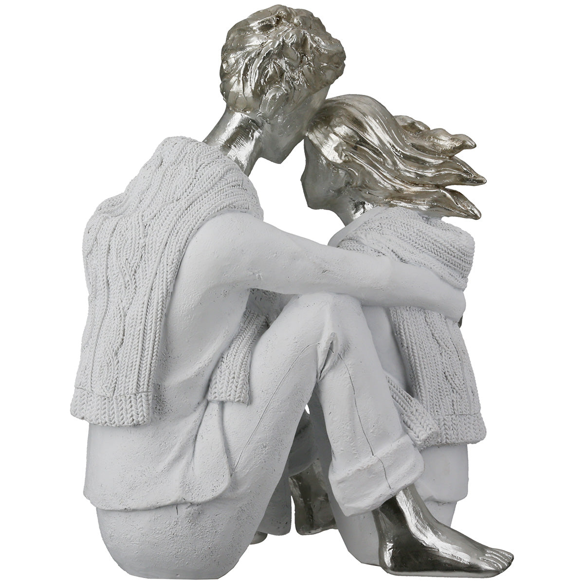 Zuneigung Paar Figuur Wit