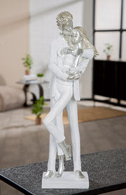 Gemeinsam Paar Sculptuur Wit