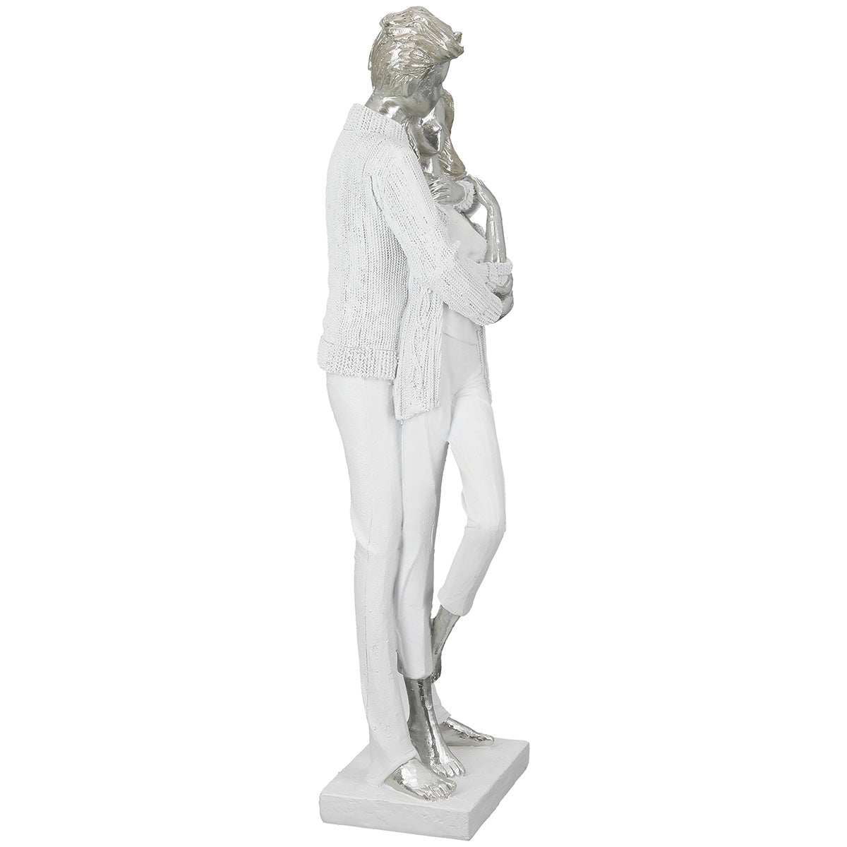Gemeinsam Paar Sculptuur Wit
