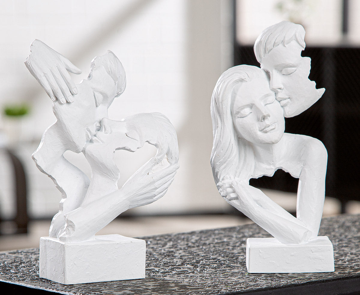 Liefde Paar Sculptuur Wit