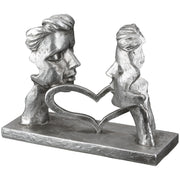 Perfect Match Paar Sculptuur Zilver