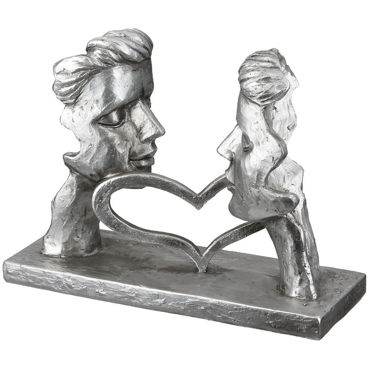 Perfect Match Paar Sculptuur Zilver