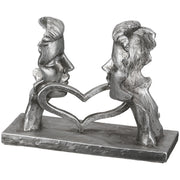 Perfect Match Paar Sculptuur Zilver