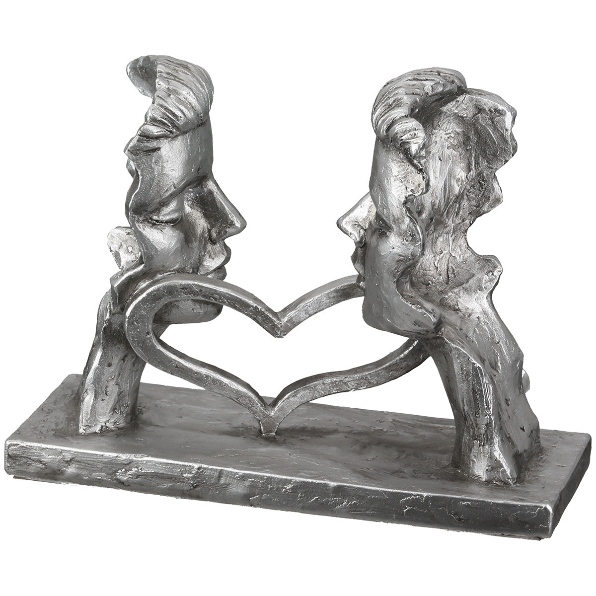 Perfect Match Paar Sculptuur Zilver