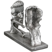 Perfect Match Paar Sculptuur Zilver