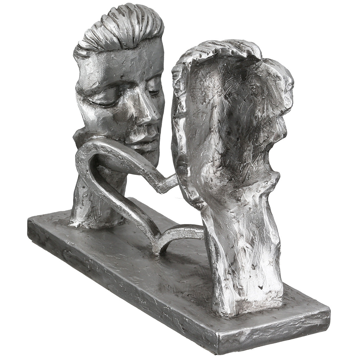 Perfect Match Paar Sculptuur Zilver