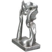 Kissing Couple Paar Sculptuur Zilver