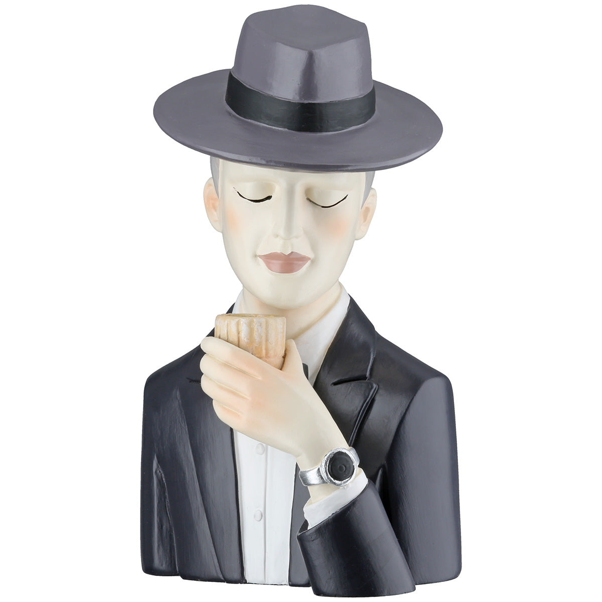Gentleman Whiskyglas Figuur Zwart