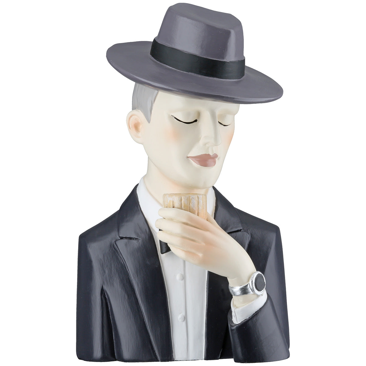 Gentleman Whiskyglas Figuur Zwart