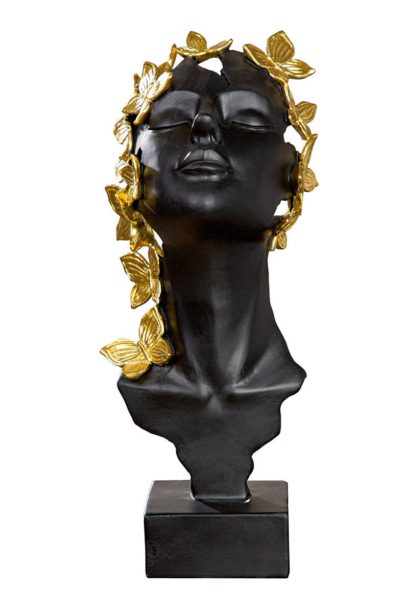 Butterfly Vrouwenfiguur Zwart-Goud
