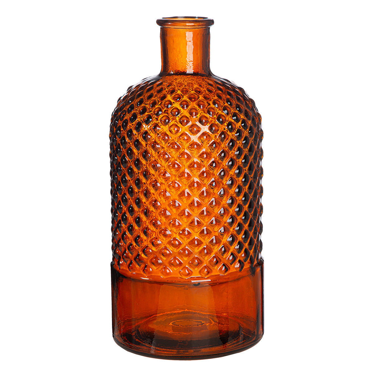 Bruine flesvaas Diamond 28 cm