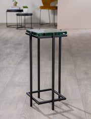 Netra Zwarte Metalen Bijzettafel