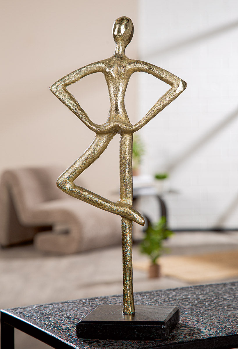 Dancing Aluminium Beeld Goud