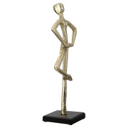 Dancing Aluminium Beeld Goud