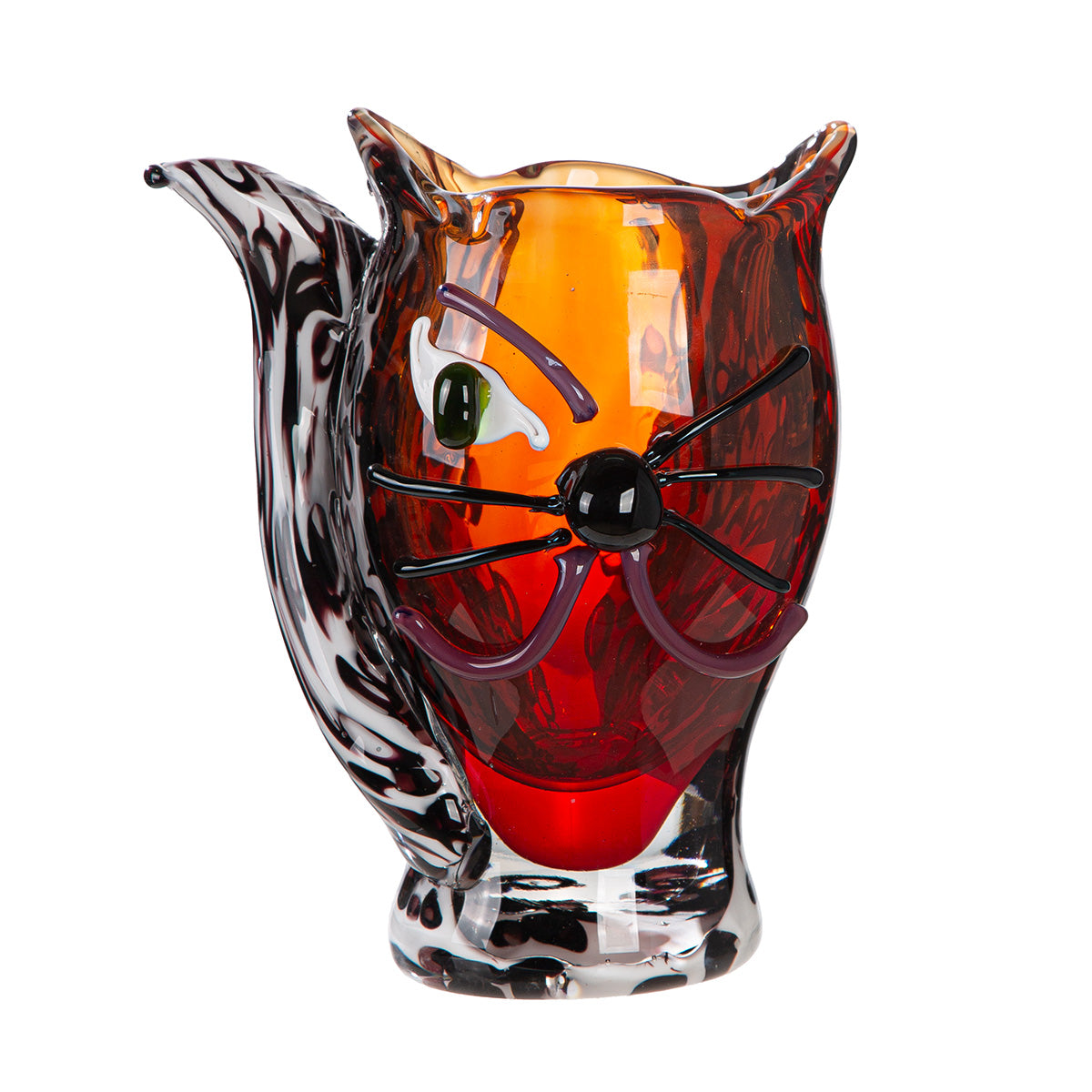 Bruine kattenvaas Cat 27 cm