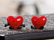 Glazen Hart Figuur Rood Klein