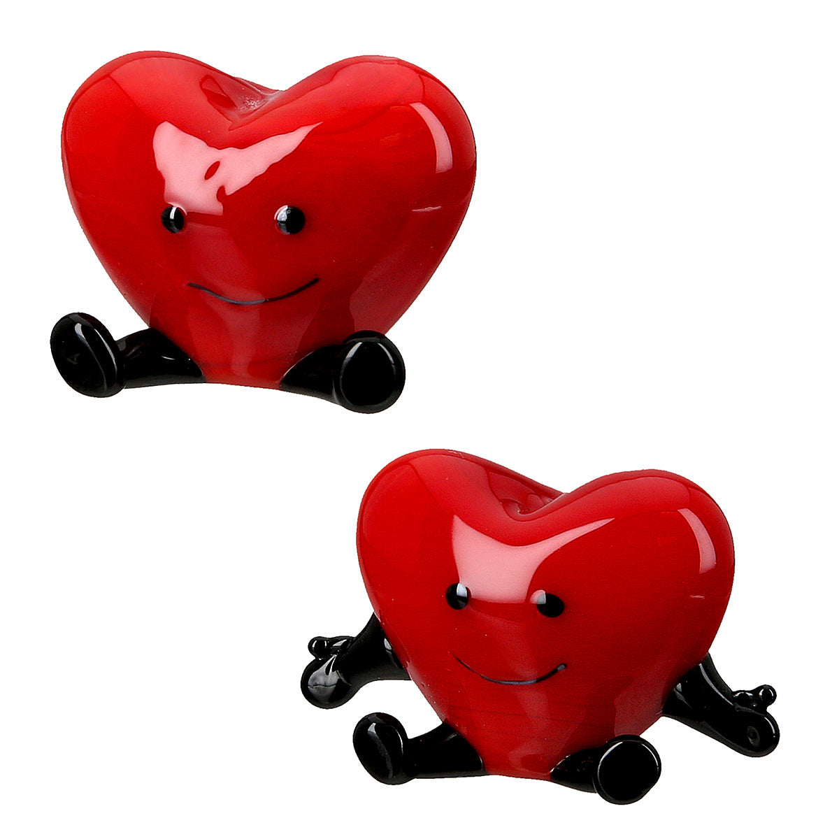 Glazen Hart Figuur Rood Klein