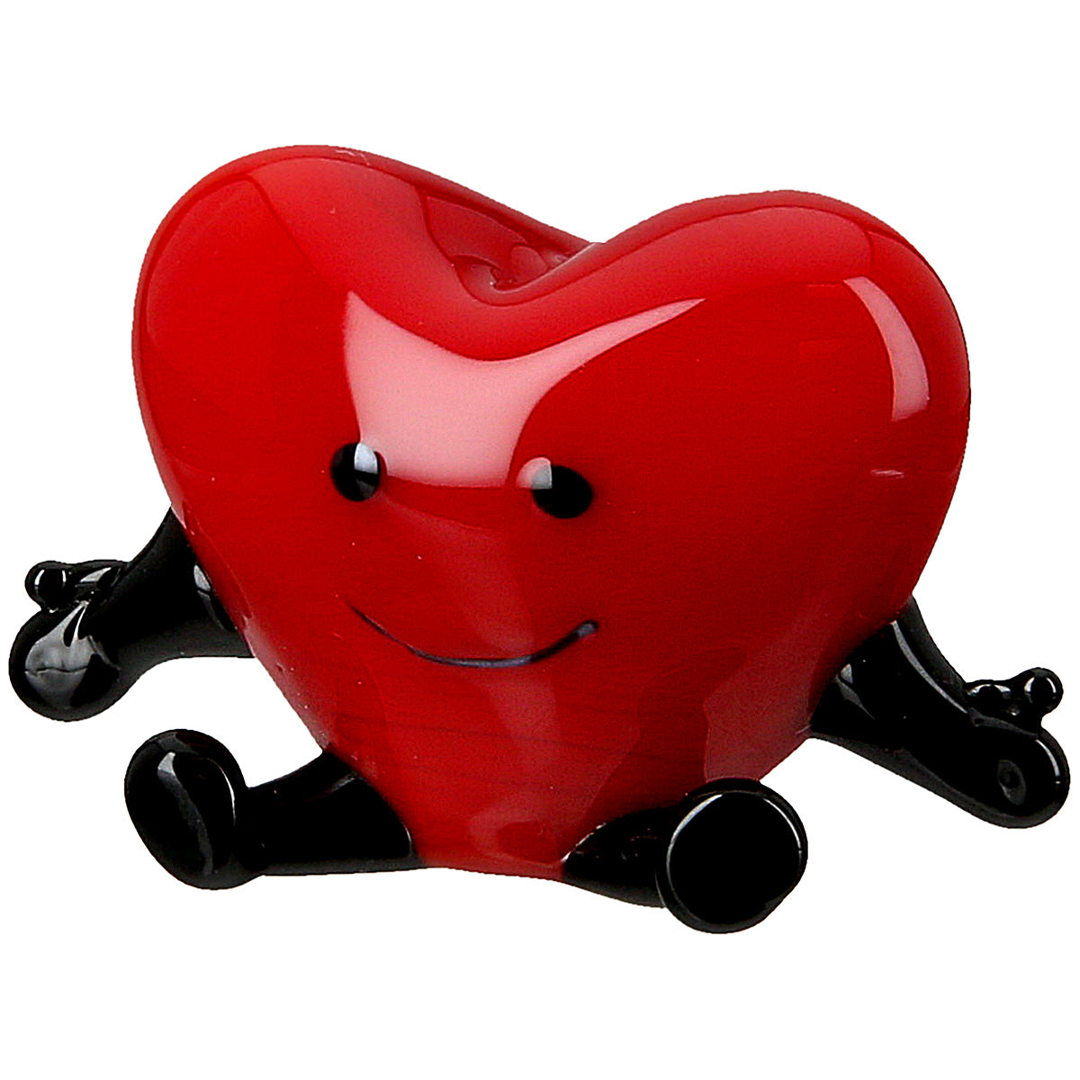 Glazen Hart Figuur Rood Klein