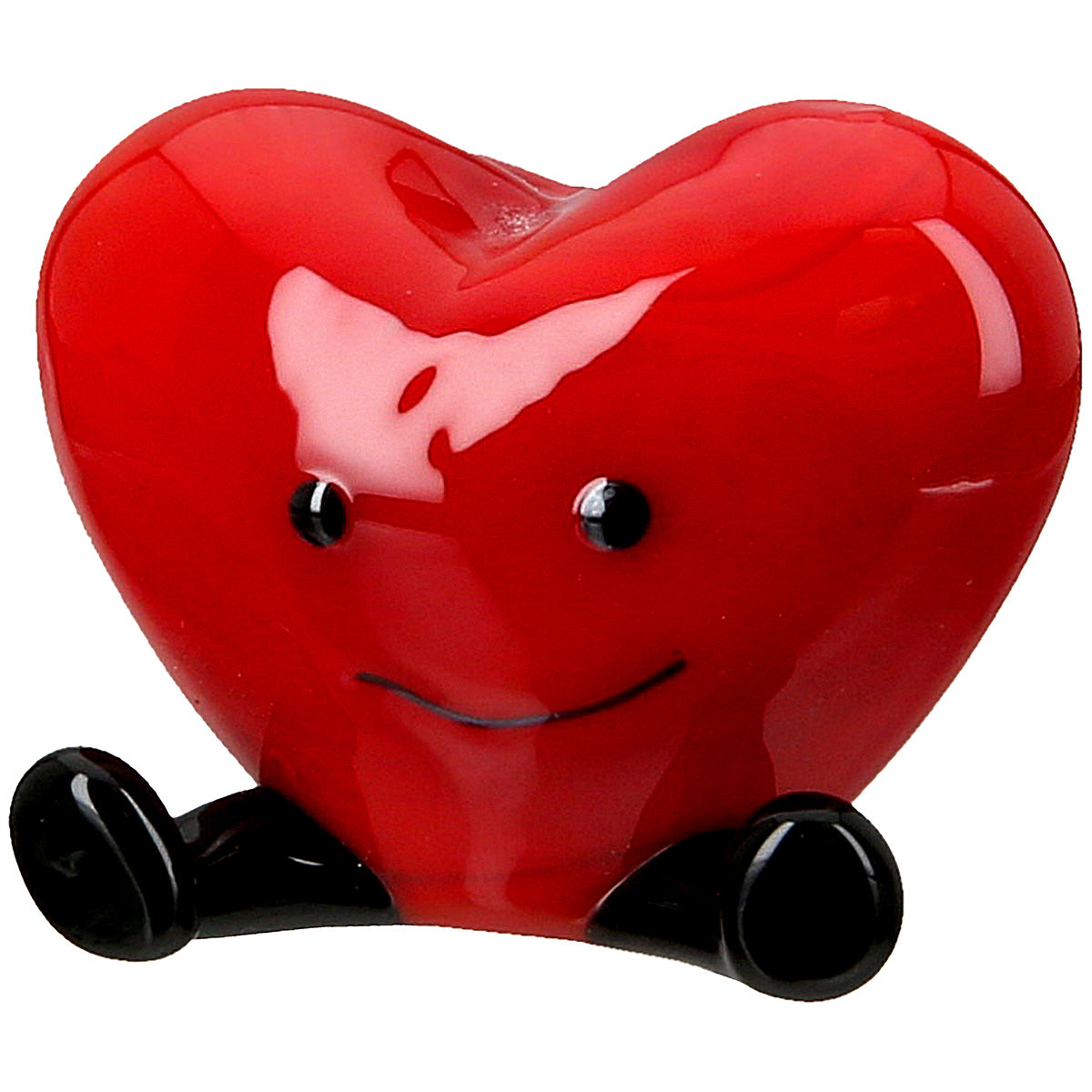 Glazen Hart Figuur Rood Klein