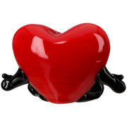 Glazen Hart Figuur Rood Klein