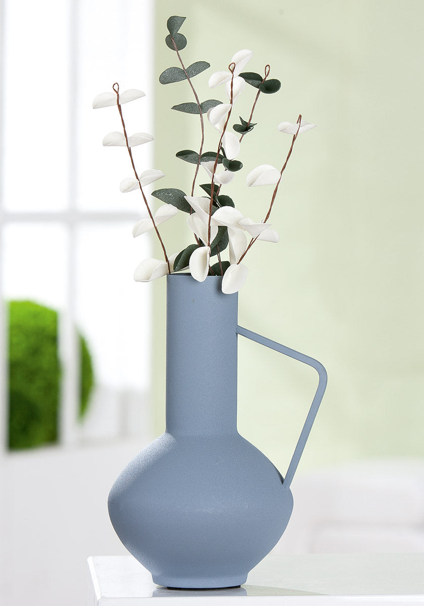 Pastello Lichtblauwe Ronde Vaas 22 cm