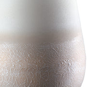 Echo Beige Ronde Metalen Vaas 33 cm