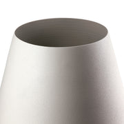 Echo Beige Ronde Metalen Vaas 33 cm