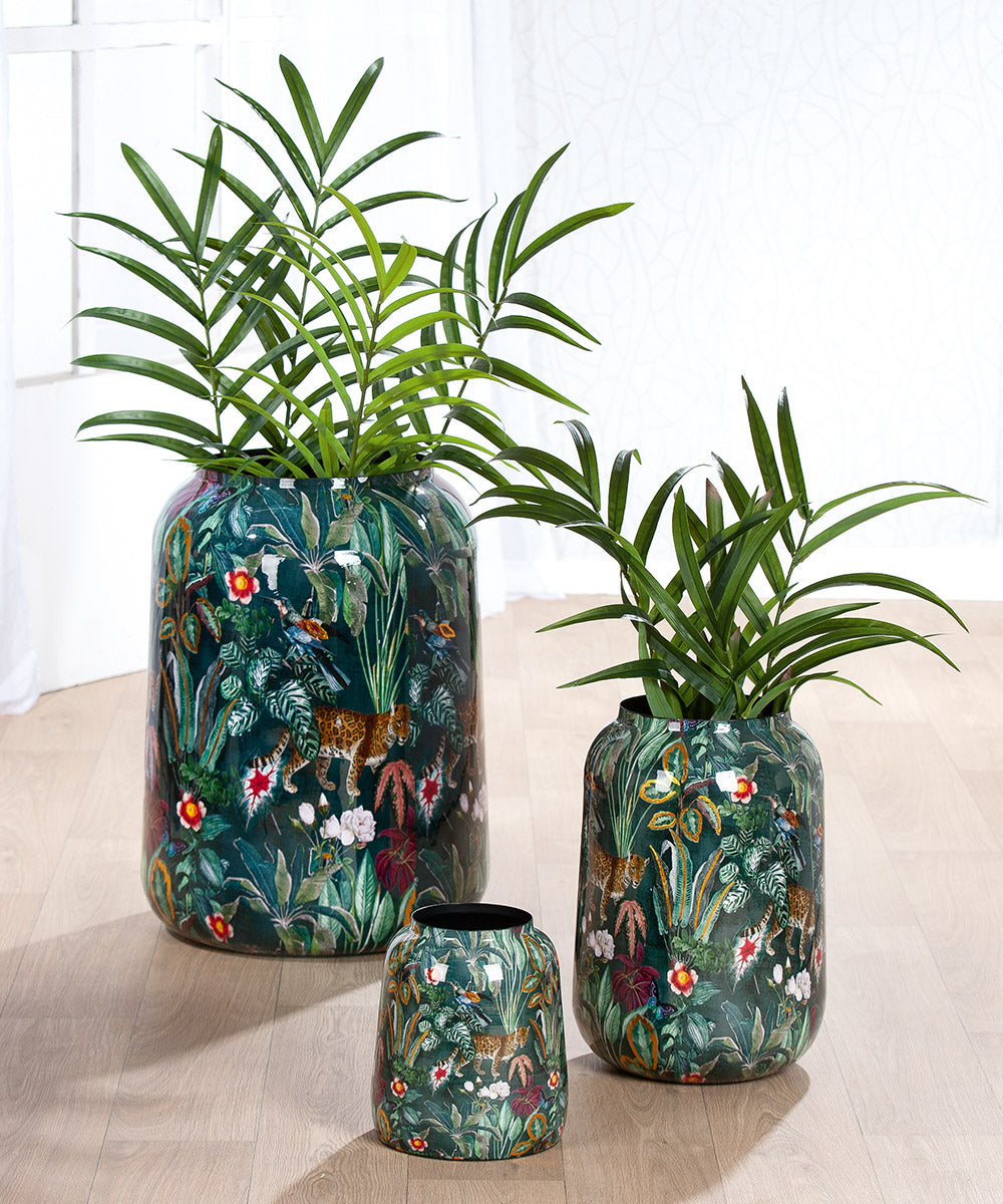Sumatra Groene Vazen Set 3-delig