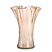 Bruine Glazen Vaas Artesania 23 cm